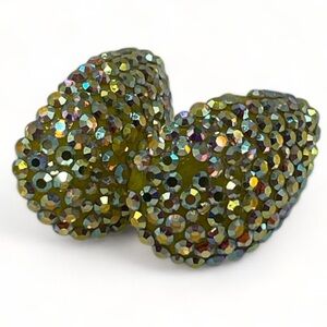 STEFANIE SOMERS Teardrop SWAROVSKI Crystal earrings.